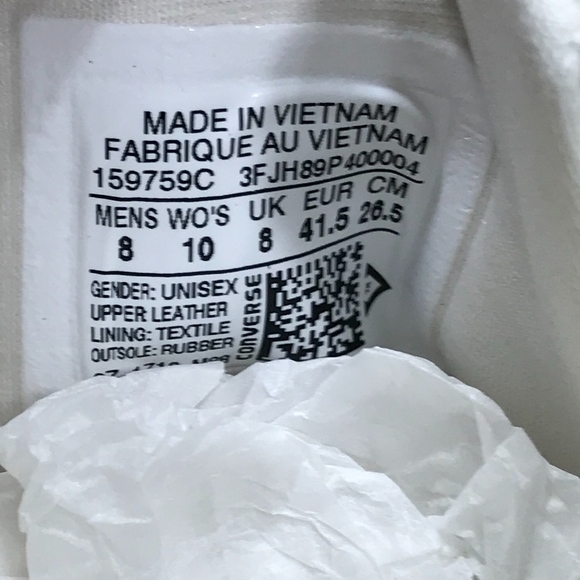 Converse One Star Ox Egret Gold Shoes - Picture 7 of 8